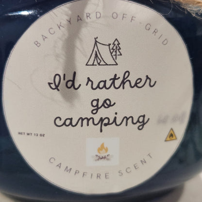 I'd Rather Go Camping Jar Candle