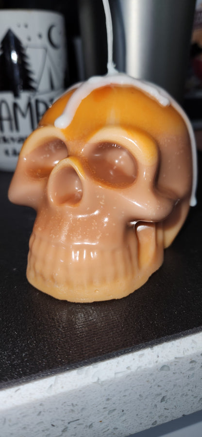 Halloween Skull Harvest Candle